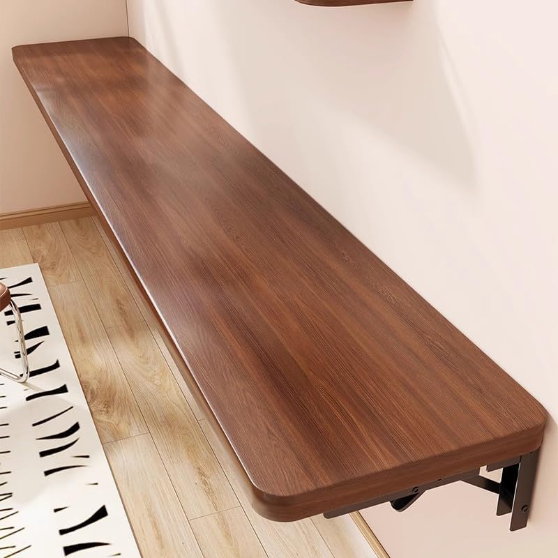 Walnut Wall Mounted Folding Desk