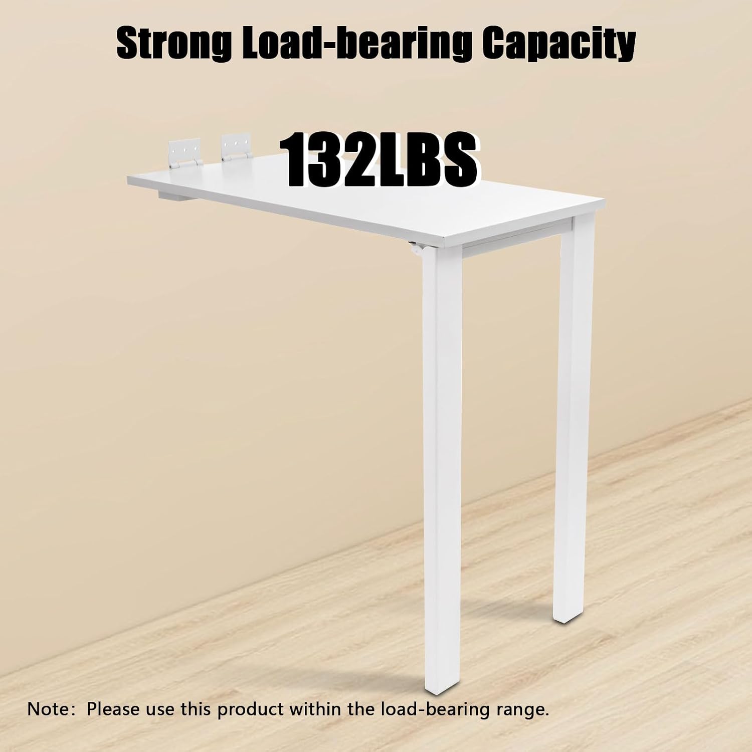 White Wall Folding Dining Table