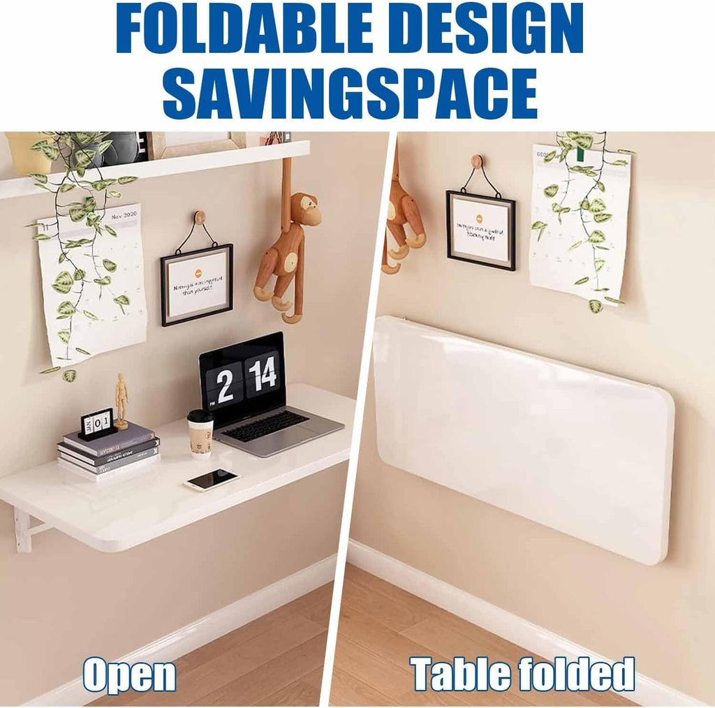 Natural Wall Mounted Folding Table
