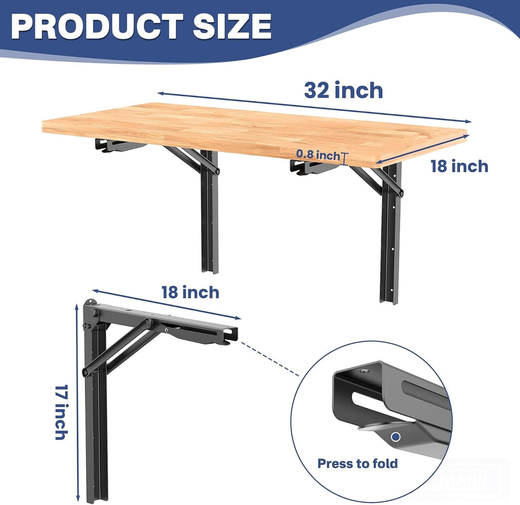 Wall Mounted Folding Workbench