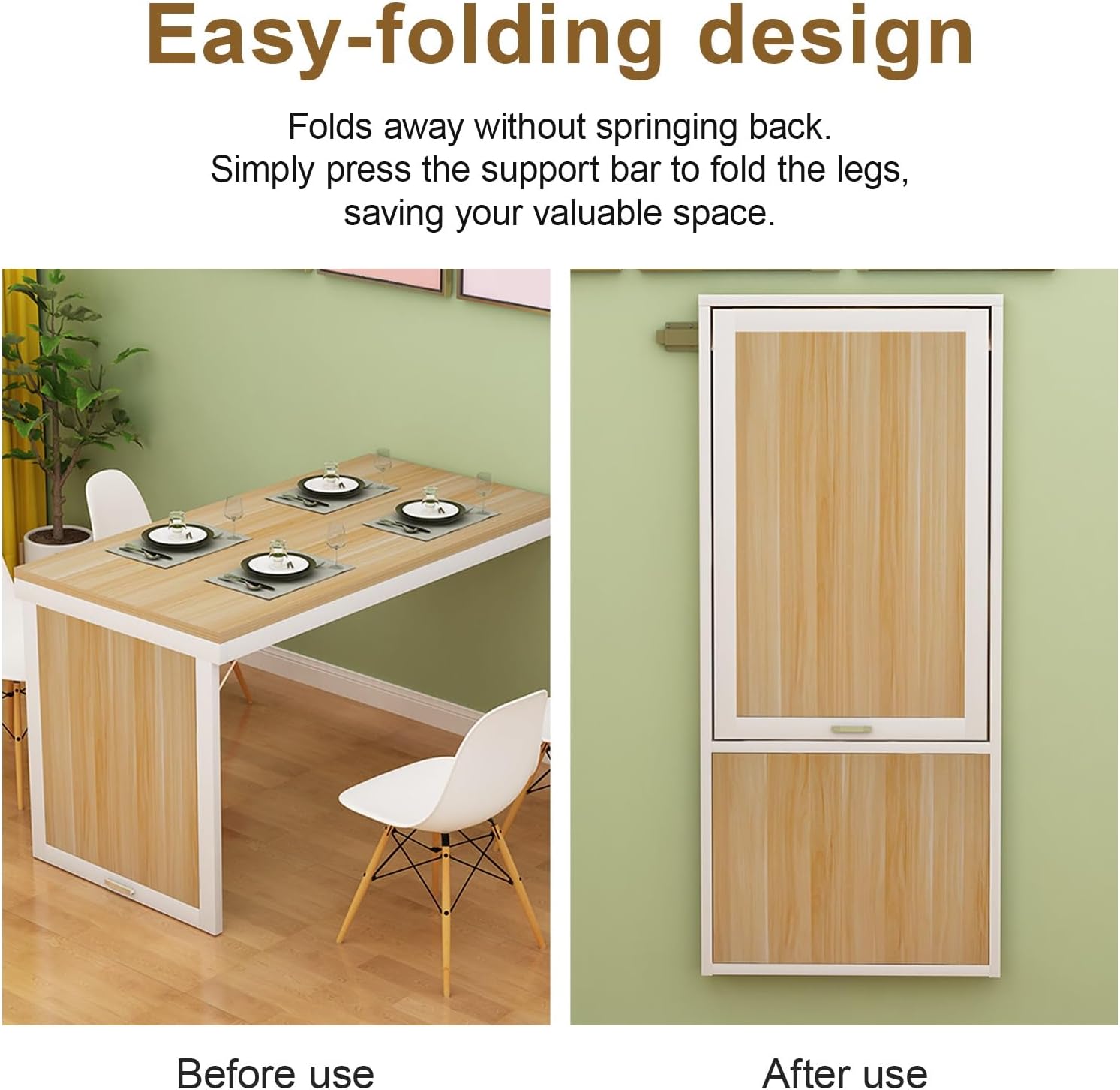 Wall Mounted Drop‑Leaf Table