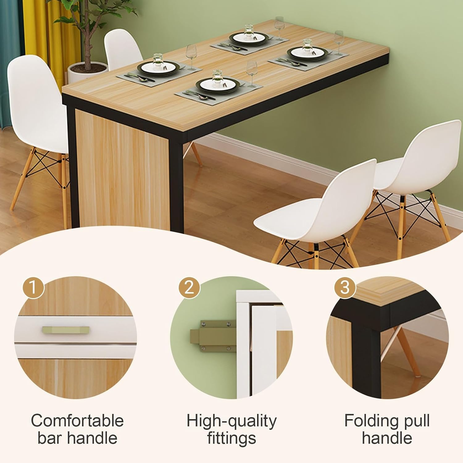 Wall Mounted Drop‑Leaf Table