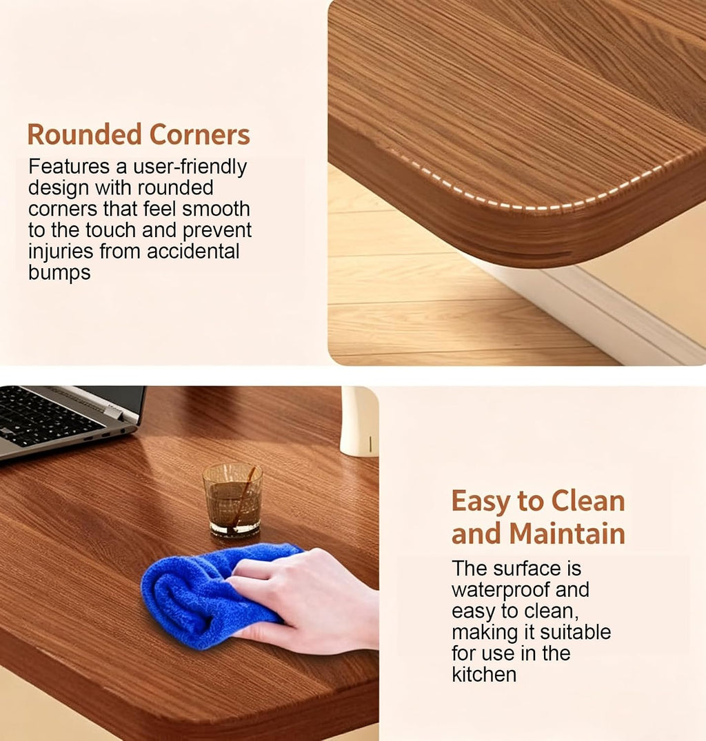Walnut Wall Mounted Folding Desk