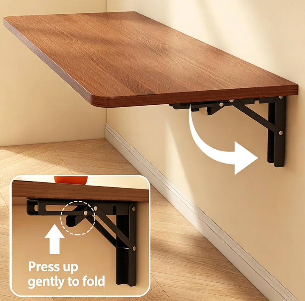Walnut Wall Mounted Folding Desk