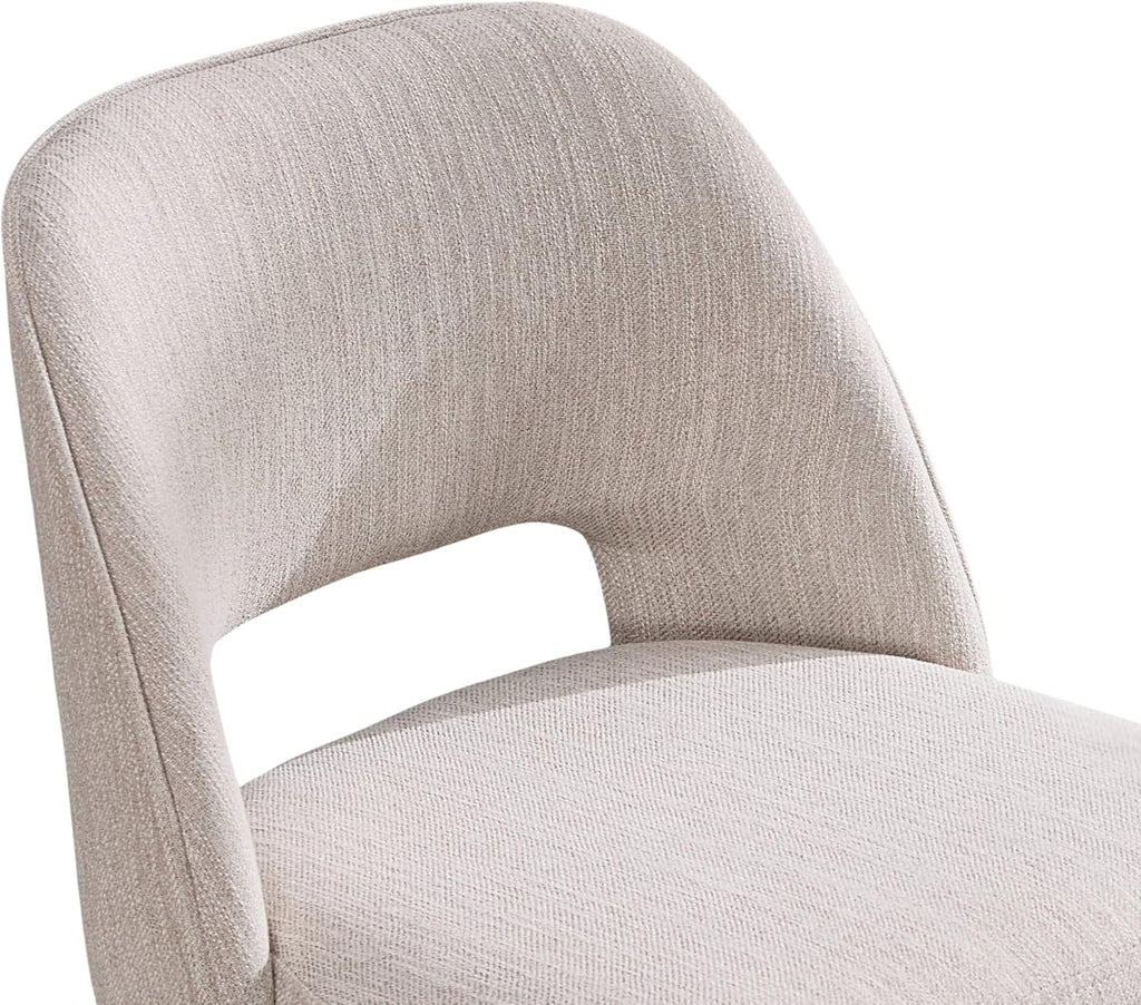 Beige Swivel Oak Bar Stools